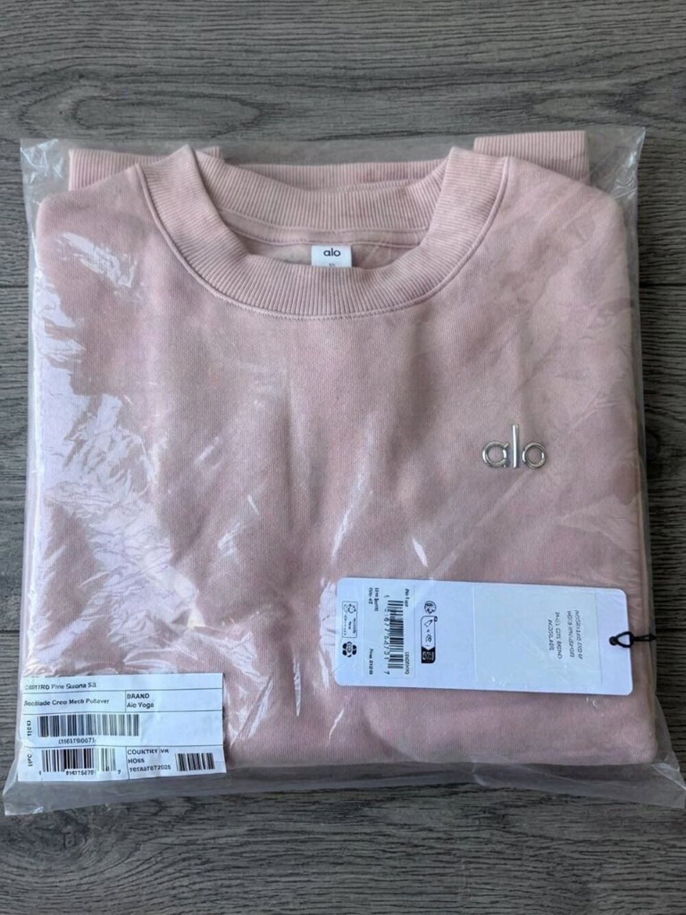 NWT ALO Yoga Accolade Crewneck Sweatshirt Pink Quartz | Size XS - Picture 7 of 8